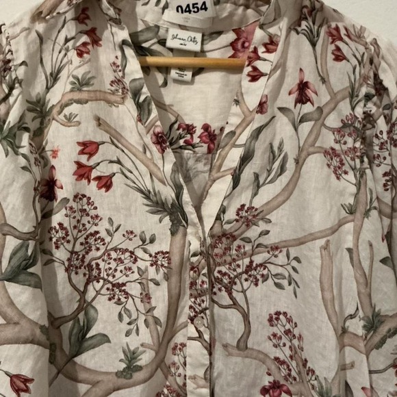 Johanna Ortiz x H&M 100% linen shirt dress with floral print. #resortwear #linen - Picture 8 of 9